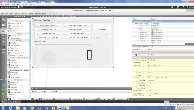 5| Graphics design of the screen of the HMI on the SDM