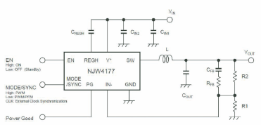 5| NJW4177 buck converter reference circuit