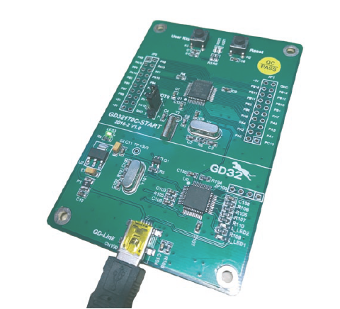 3| Starter kit for the GD32F1 70C8T6 GigaDevice
GD32™ARM® Cortex®-M3 microcontroller