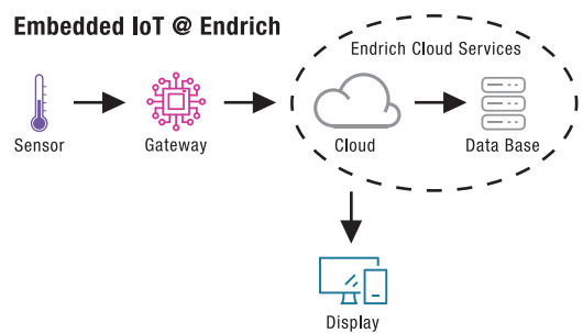 Endrich IoT infrastructure - Endrich cloud database service and related hardware development