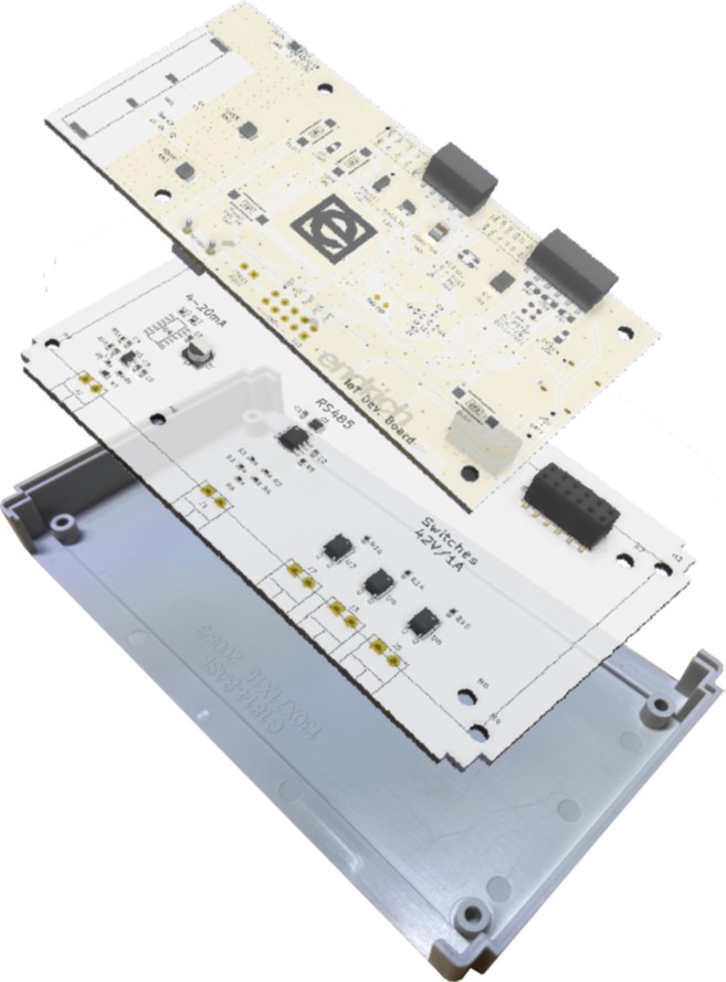 [8] Endrich IoT SBC és az őt befogadó passzív alaplap 4-20mA / RS485 ipari interfésszel és FET teljesítményfokozattal
