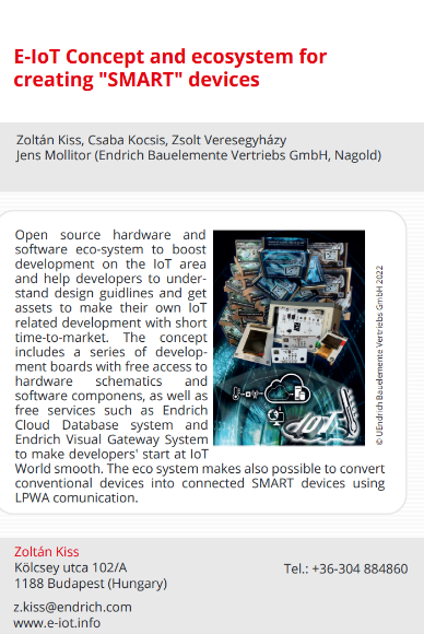 E-IoT alkalmazása 3 - Az e-Iot koncepció hazai és külföldi sikerei